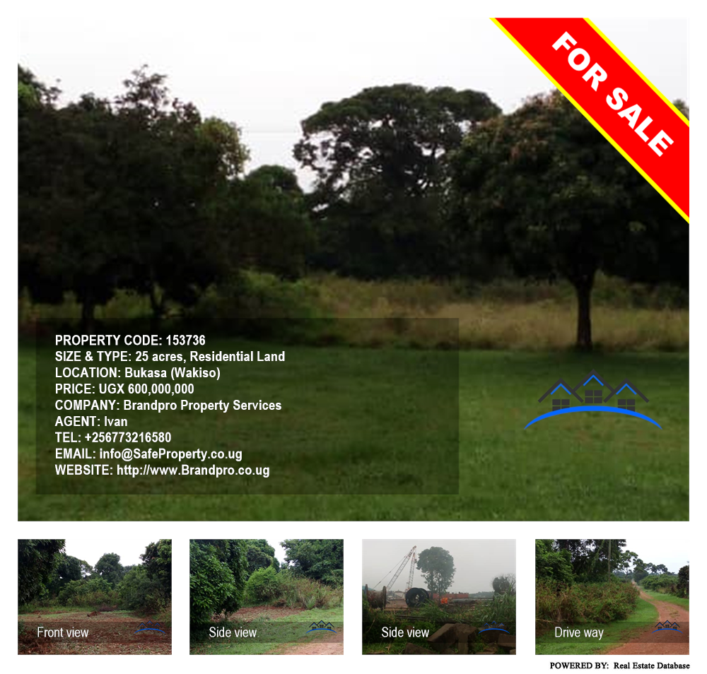 Residential Land  for sale in Bukasa Wakiso Uganda, code: 153736