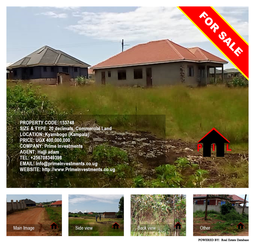 Commercial Land  for sale in Kyambogo Kampala Uganda, code: 153748