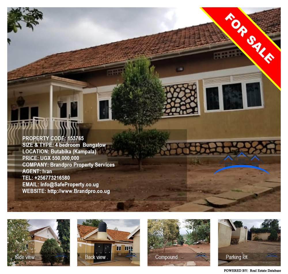 4 bedroom Bungalow  for sale in Butabika Kampala Uganda, code: 153765