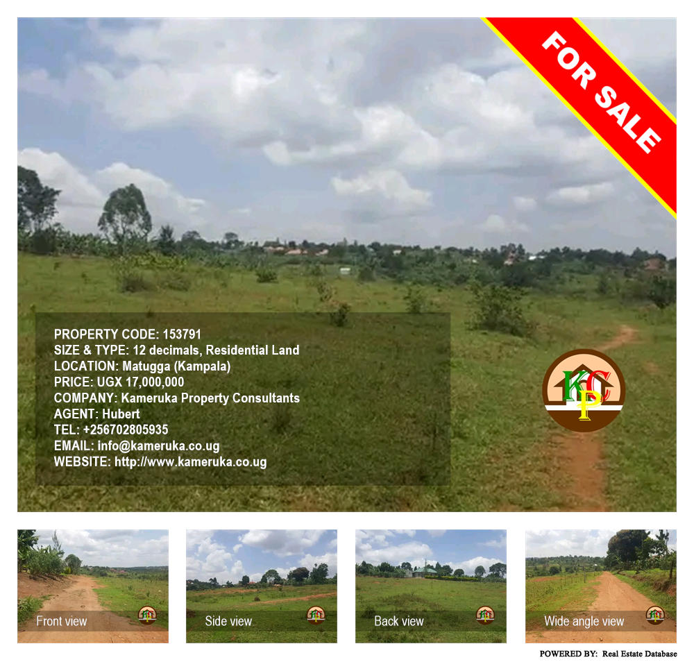Residential Land  for sale in Matugga Kampala Uganda, code: 153791