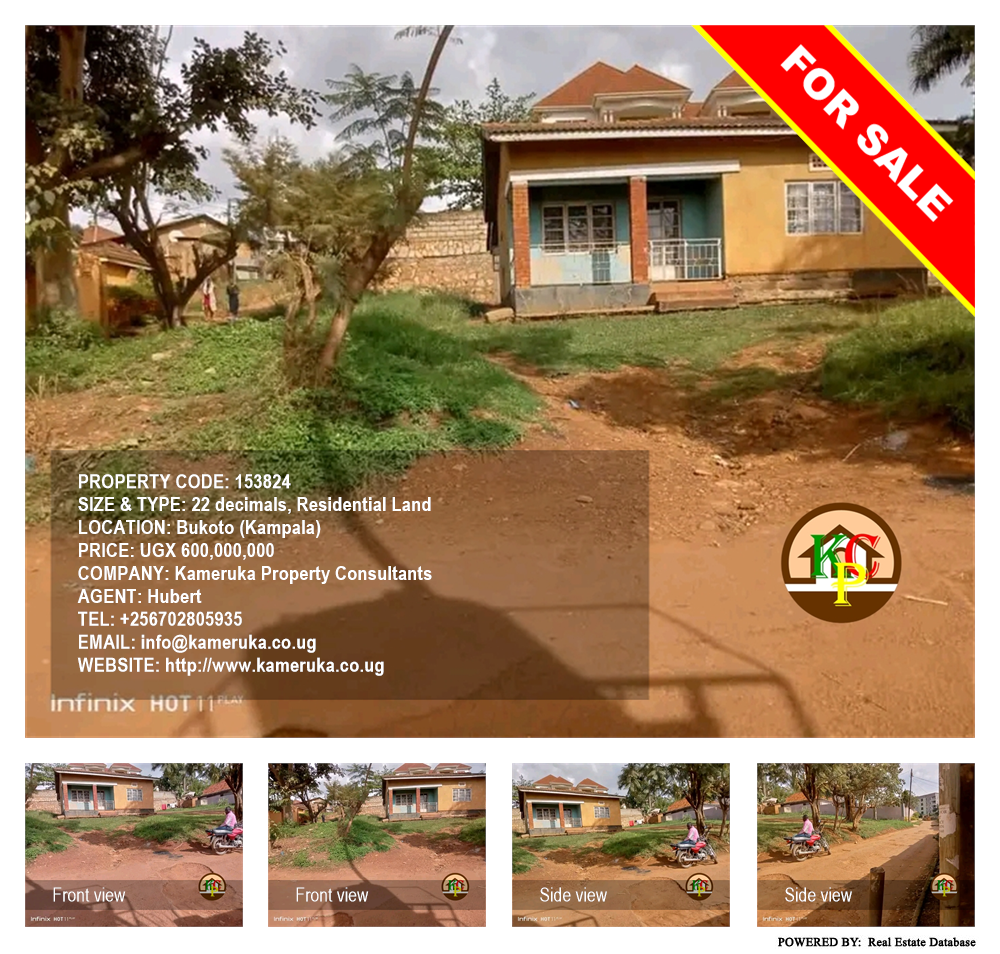 Residential Land  for sale in Bukoto Kampala Uganda, code: 153824