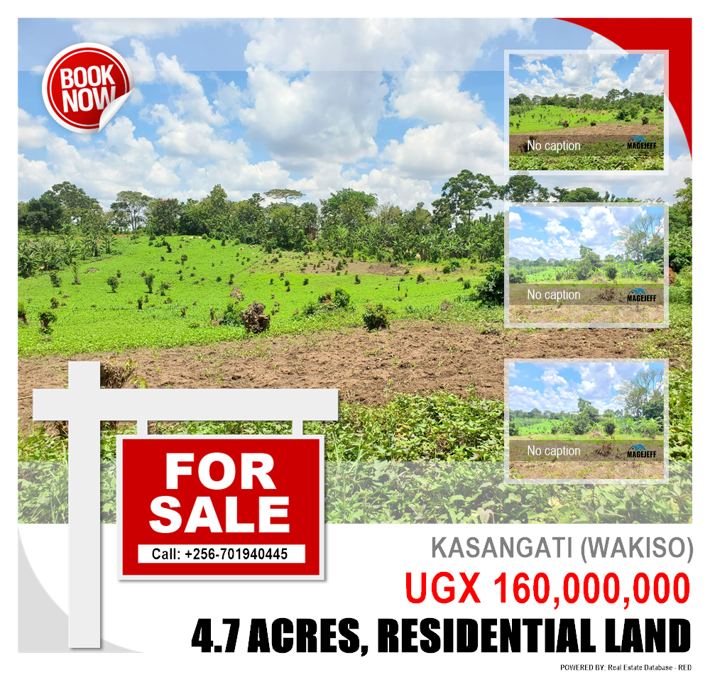 Residential Land  for sale in Kasangati Wakiso Uganda, code: 153854