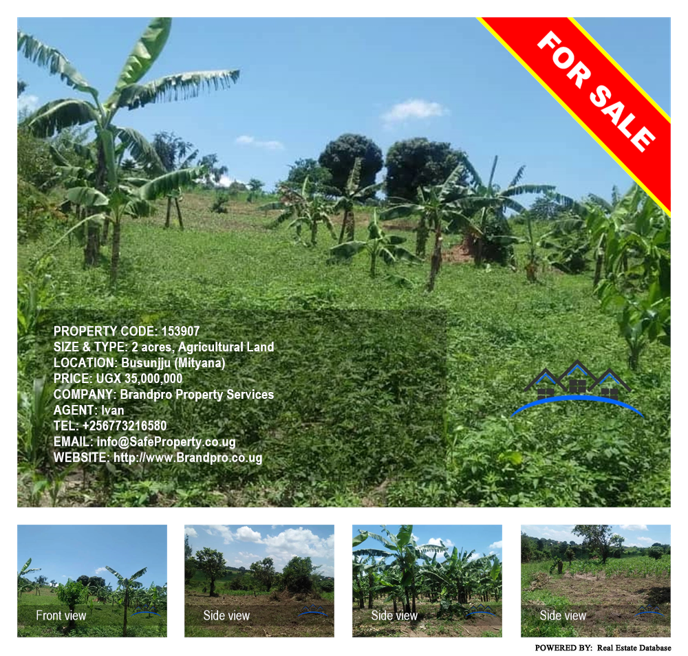 Agricultural Land  for sale in Busunjju Mityana Uganda, code: 153907