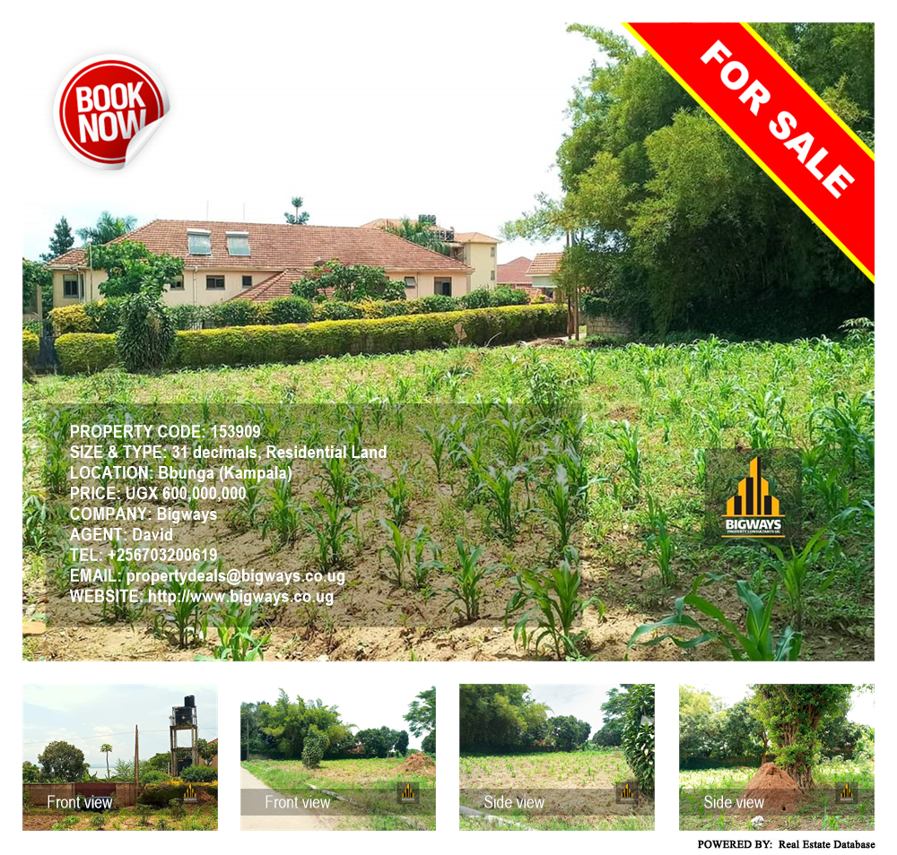 Residential Land  for sale in Bbunga Kampala Uganda, code: 153909