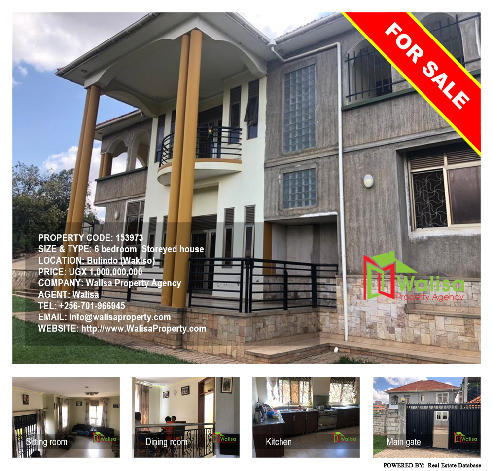 6 bedroom Storeyed house  for sale in Bulindo Wakiso Uganda, code: 153973