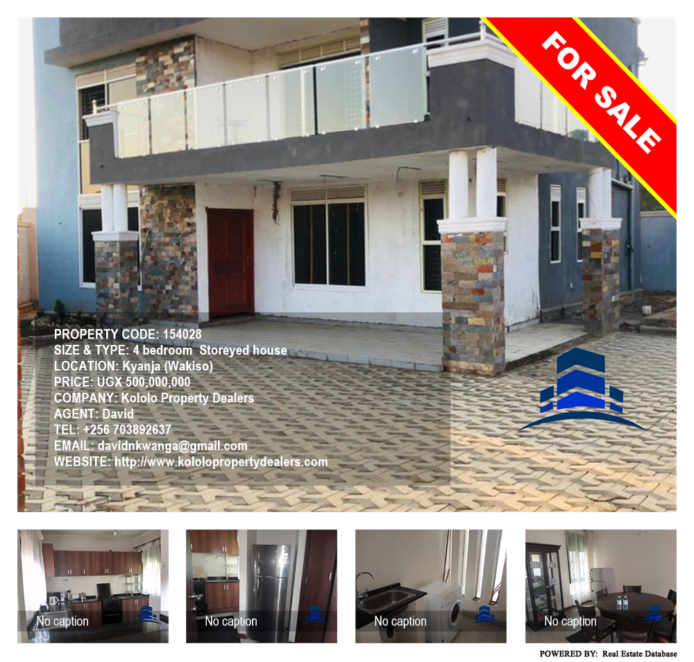 4 bedroom Storeyed house  for sale in Kyanja Wakiso Uganda, code: 154028