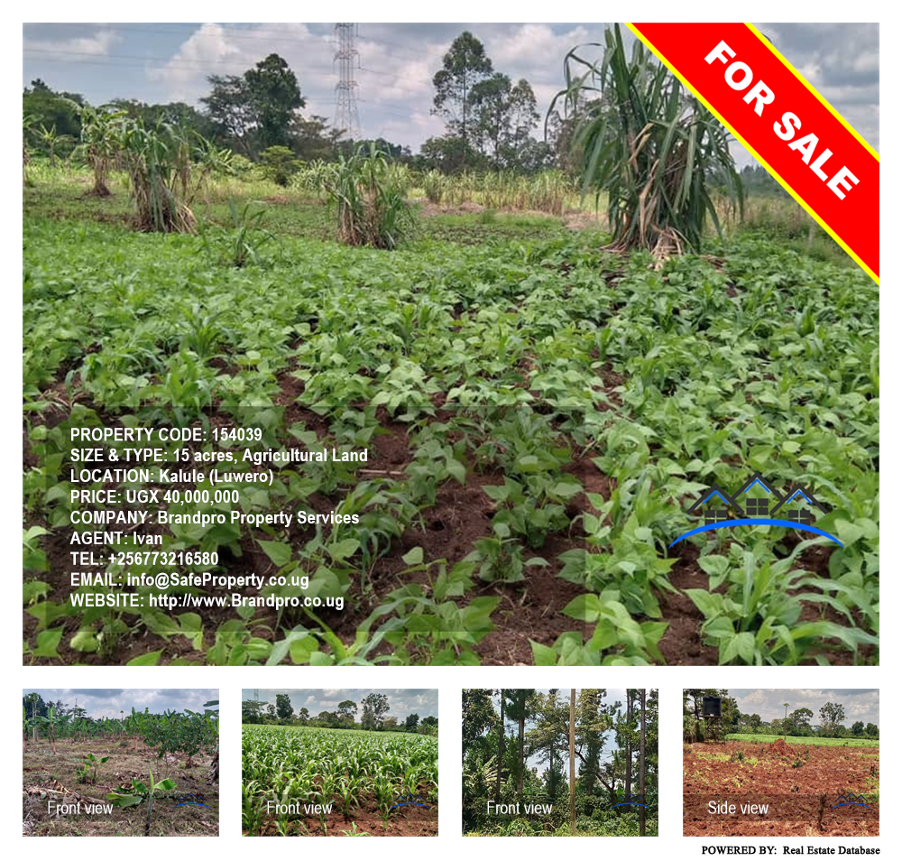Agricultural Land  for sale in Kalule Luweero Uganda, code: 154039