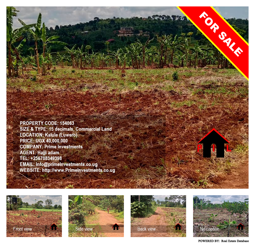 Commercial Land  for sale in Kalule Luweero Uganda, code: 154063