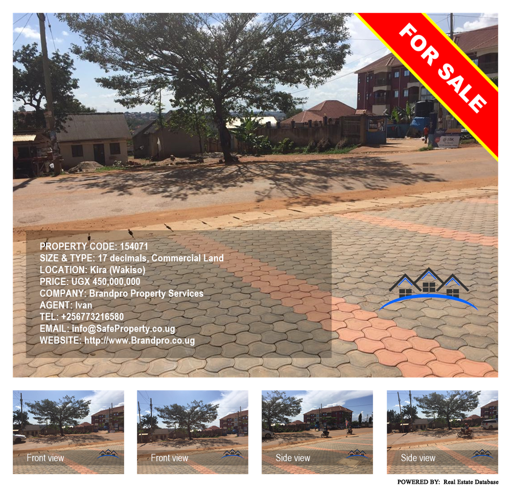 Commercial Land  for sale in Kira Wakiso Uganda, code: 154071