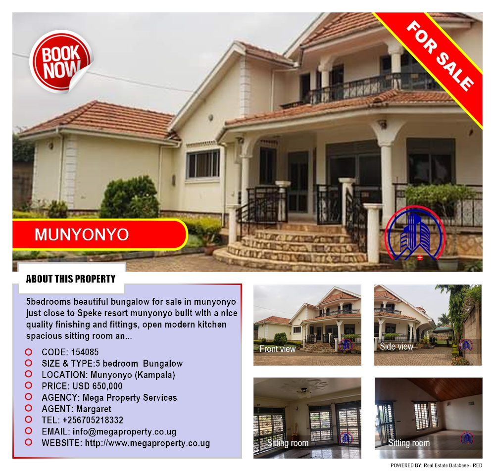 5 bedroom Bungalow  for sale in Munyonyo Kampala Uganda, code: 154085