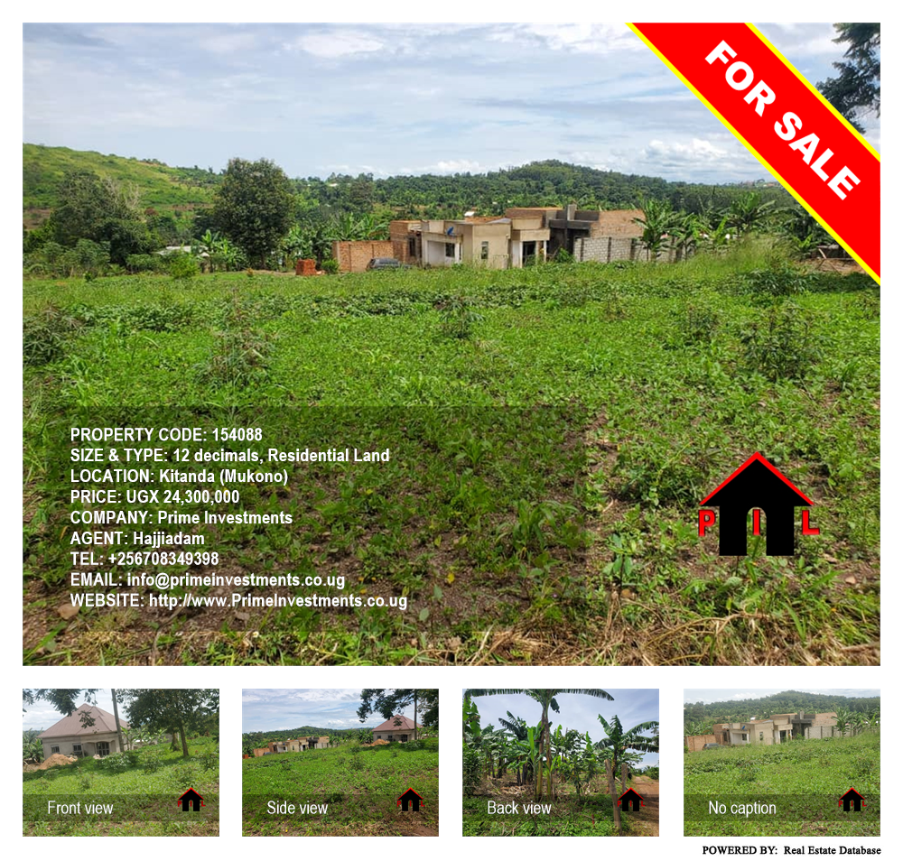 Residential Land  for sale in Kitanda Mukono Uganda, code: 154088