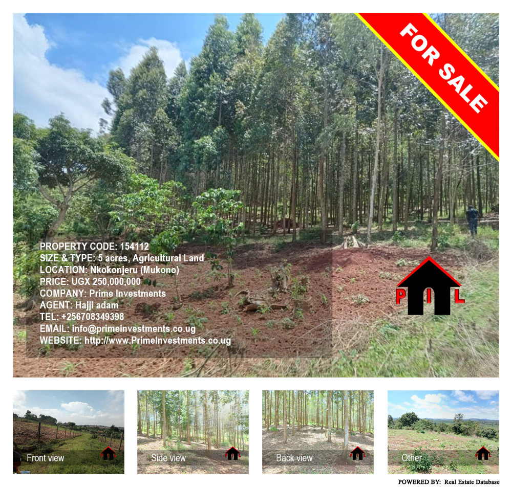 Agricultural Land  for sale in Nkokonjeru Mukono Uganda, code: 154112