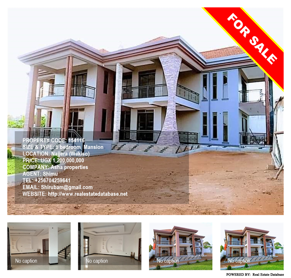 5 bedroom Mansion  for sale in Najjera Wakiso Uganda, code: 154116