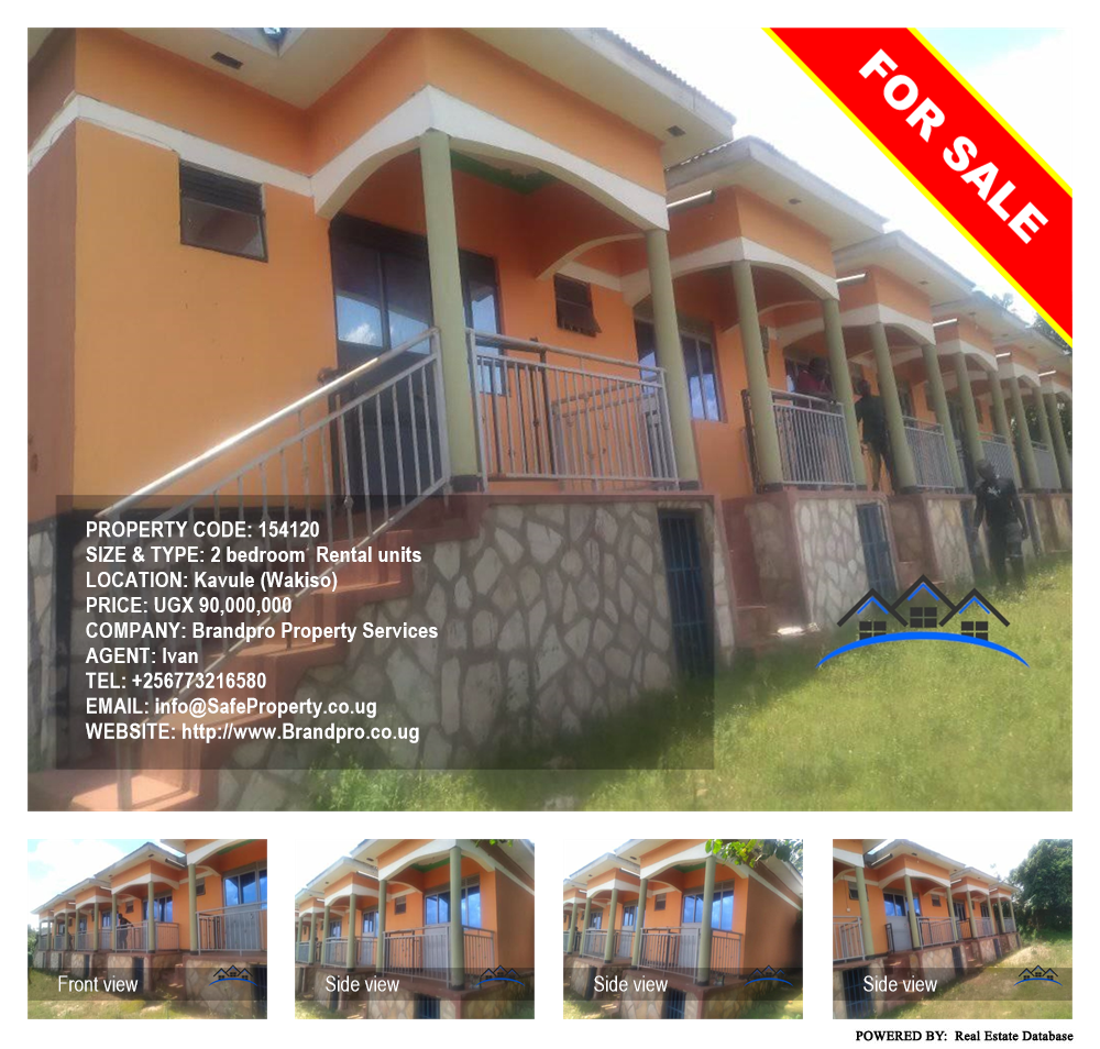 2 bedroom Rental units  for sale in Kavule Wakiso Uganda, code: 154120