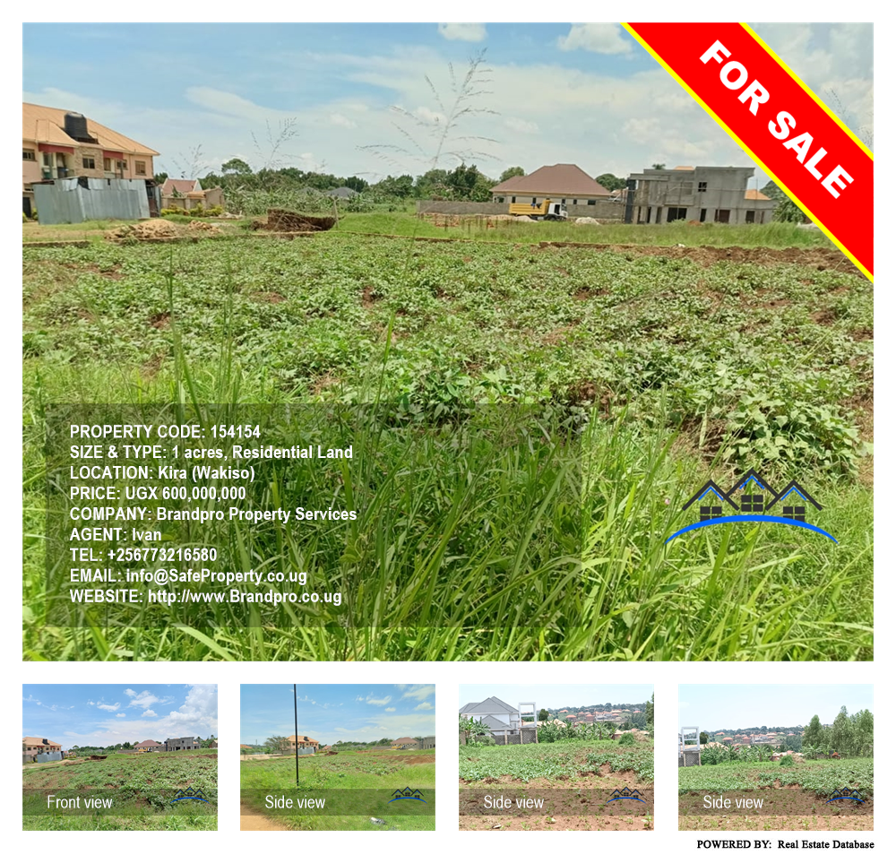 Residential Land  for sale in Kira Wakiso Uganda, code: 154154