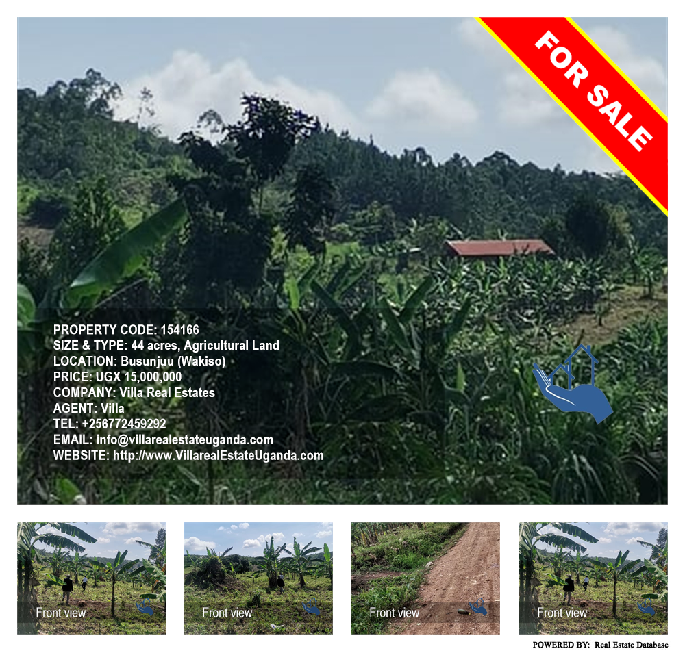 Agricultural Land  for sale in Busunjju Wakiso Uganda, code: 154166