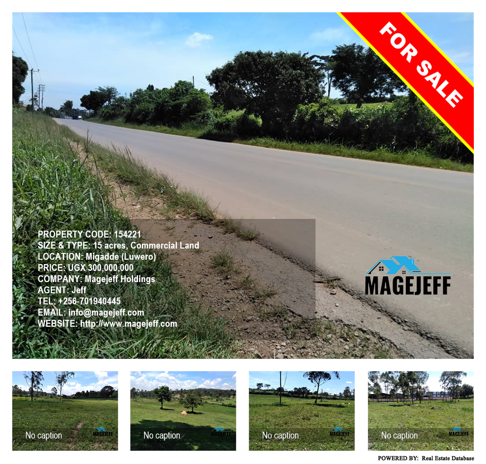 Commercial Land  for sale in Migadde Luweero Uganda, code: 154221