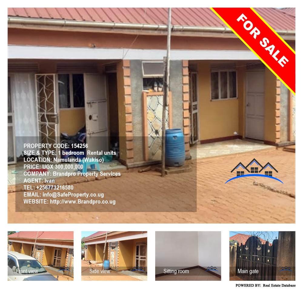 1 bedroom Rental units  for sale in Namulanda Wakiso Uganda, code: 154256