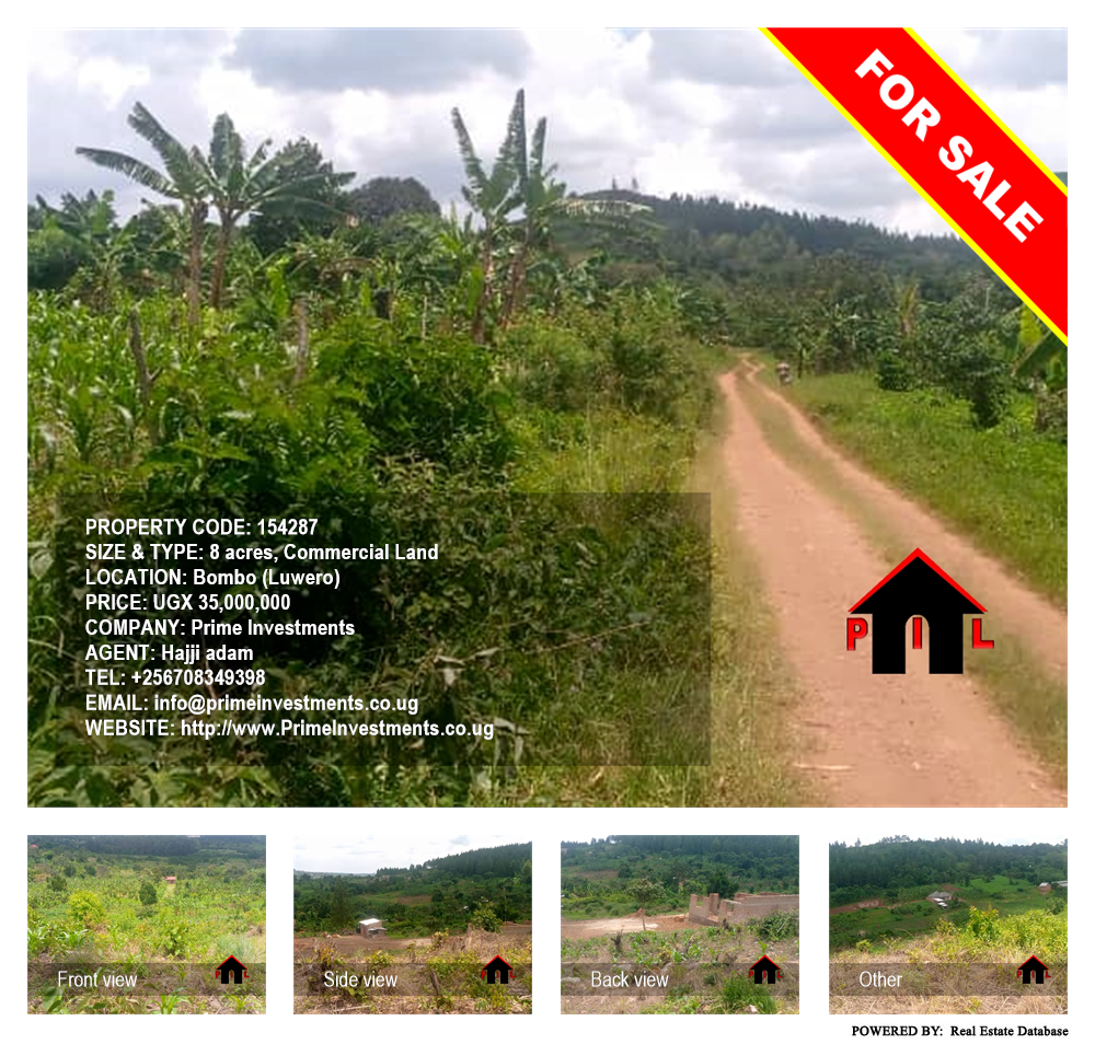 Commercial Land  for sale in Bombo Luweero Uganda, code: 154287
