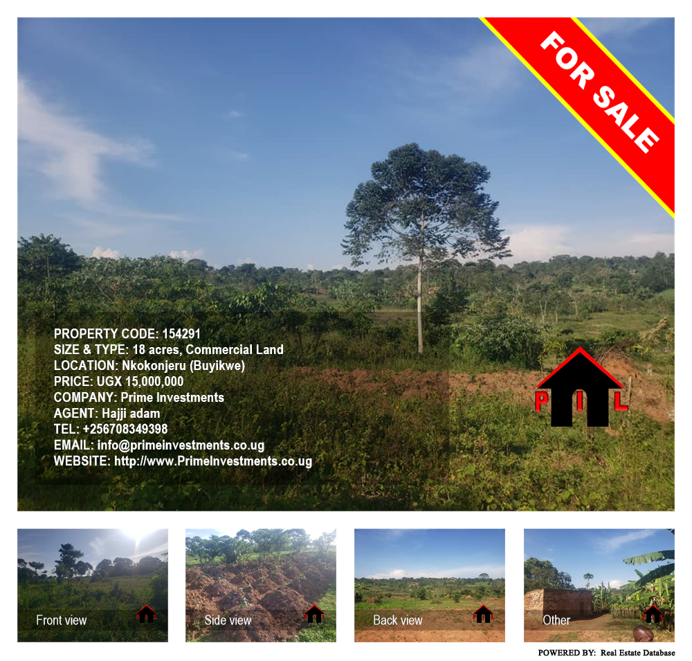 Commercial Land  for sale in Nkokonjeru Buyikwe Uganda, code: 154291