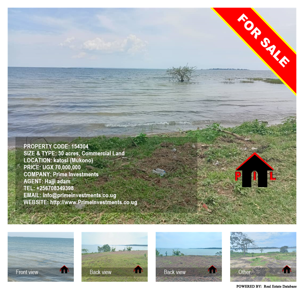 Commercial Land  for sale in Katosi Mukono Uganda, code: 154304