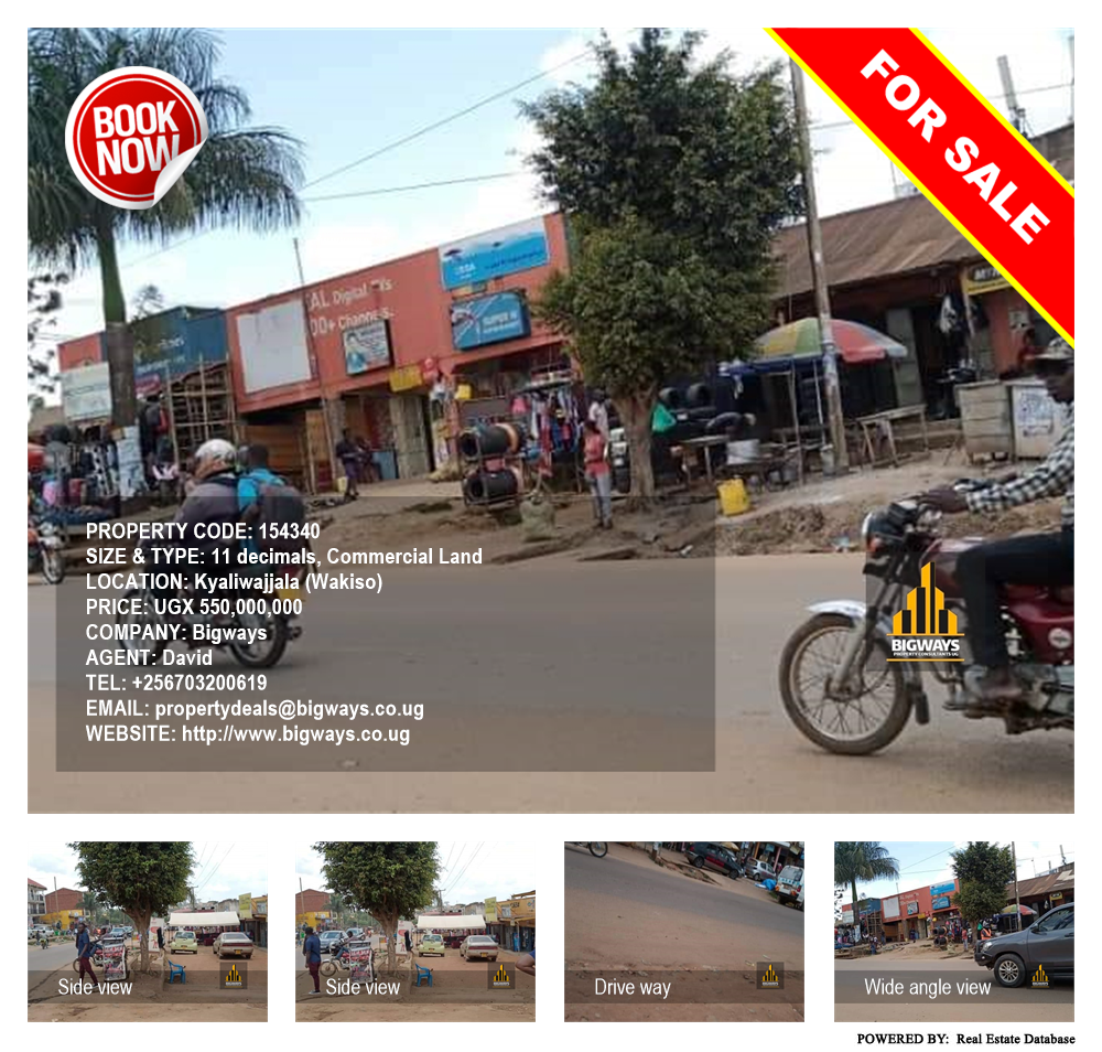 Commercial Land  for sale in Kyaliwajjala Wakiso Uganda, code: 154340
