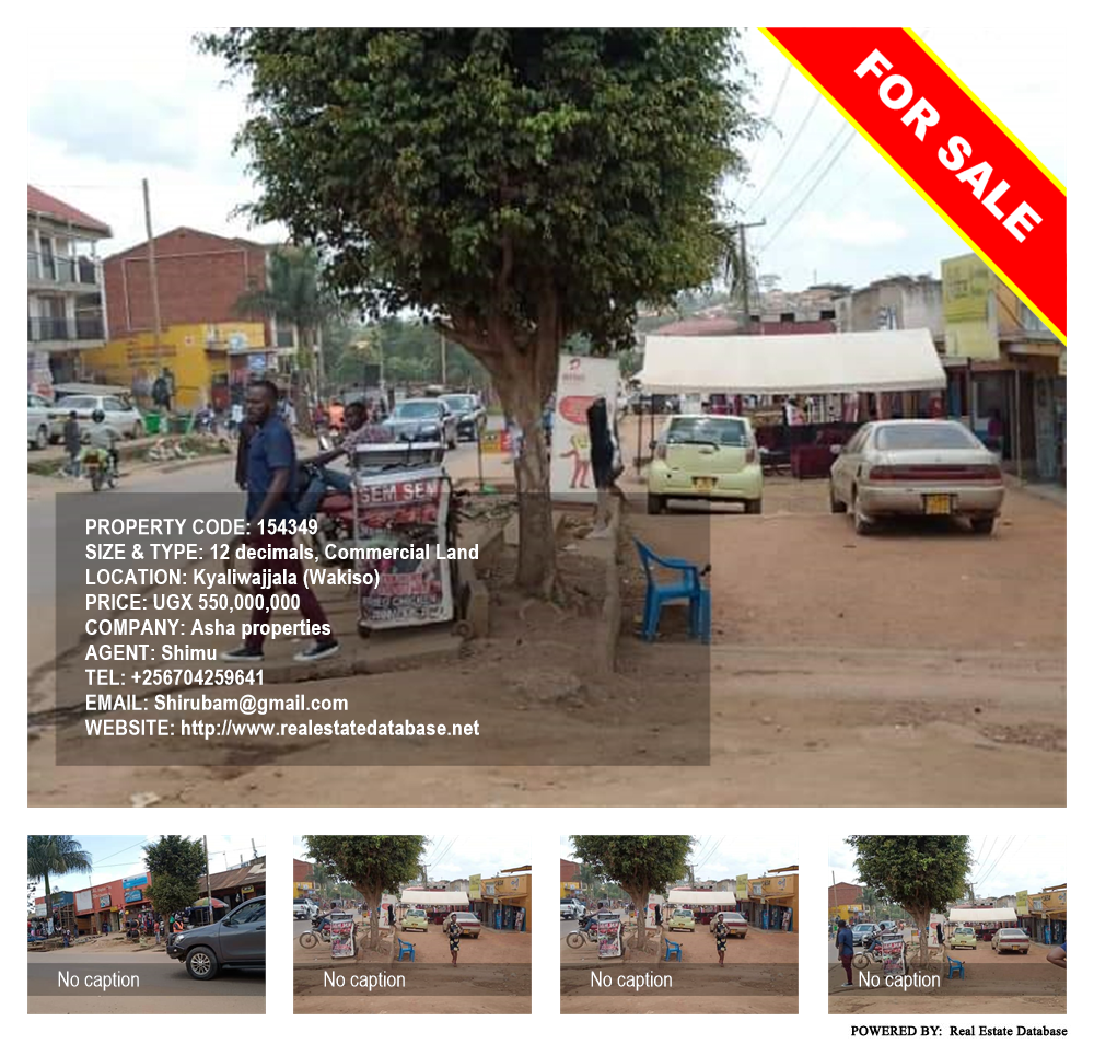 Commercial Land  for sale in Kyaliwajjala Wakiso Uganda, code: 154349