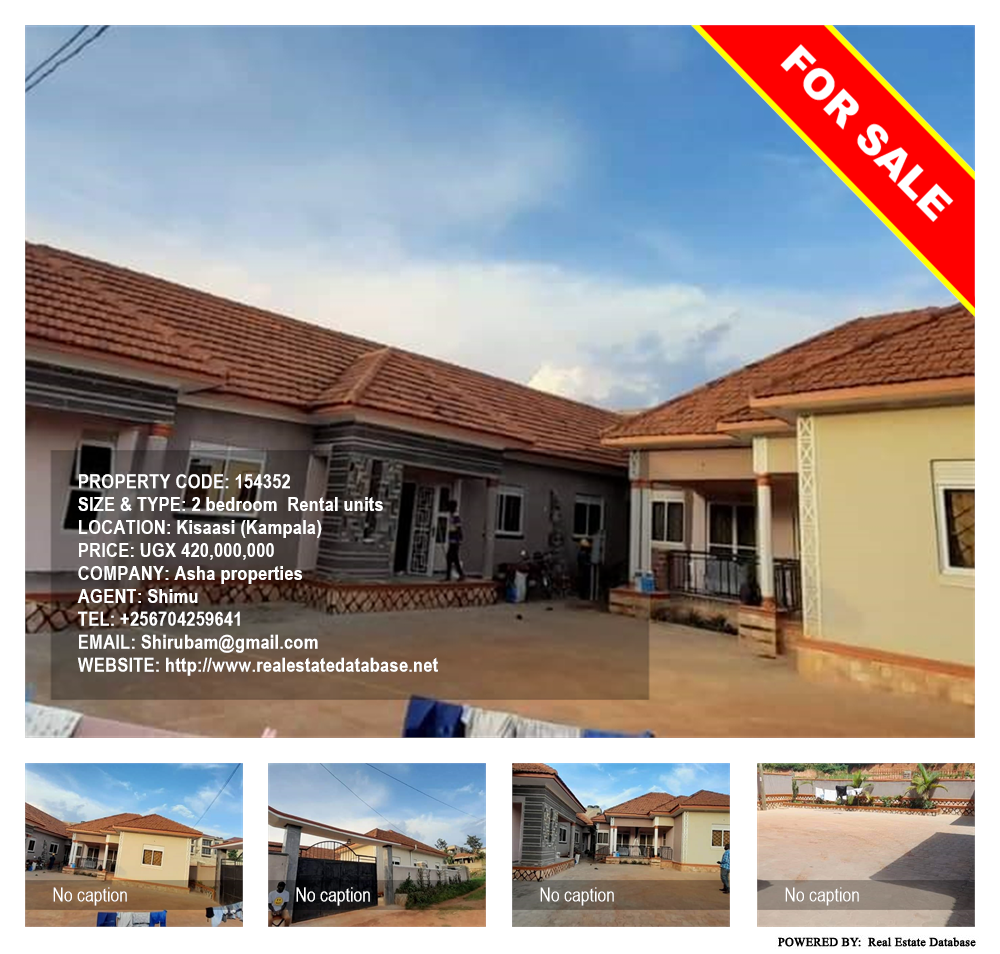 2 bedroom Rental units  for sale in Kisaasi Kampala Uganda, code: 154352