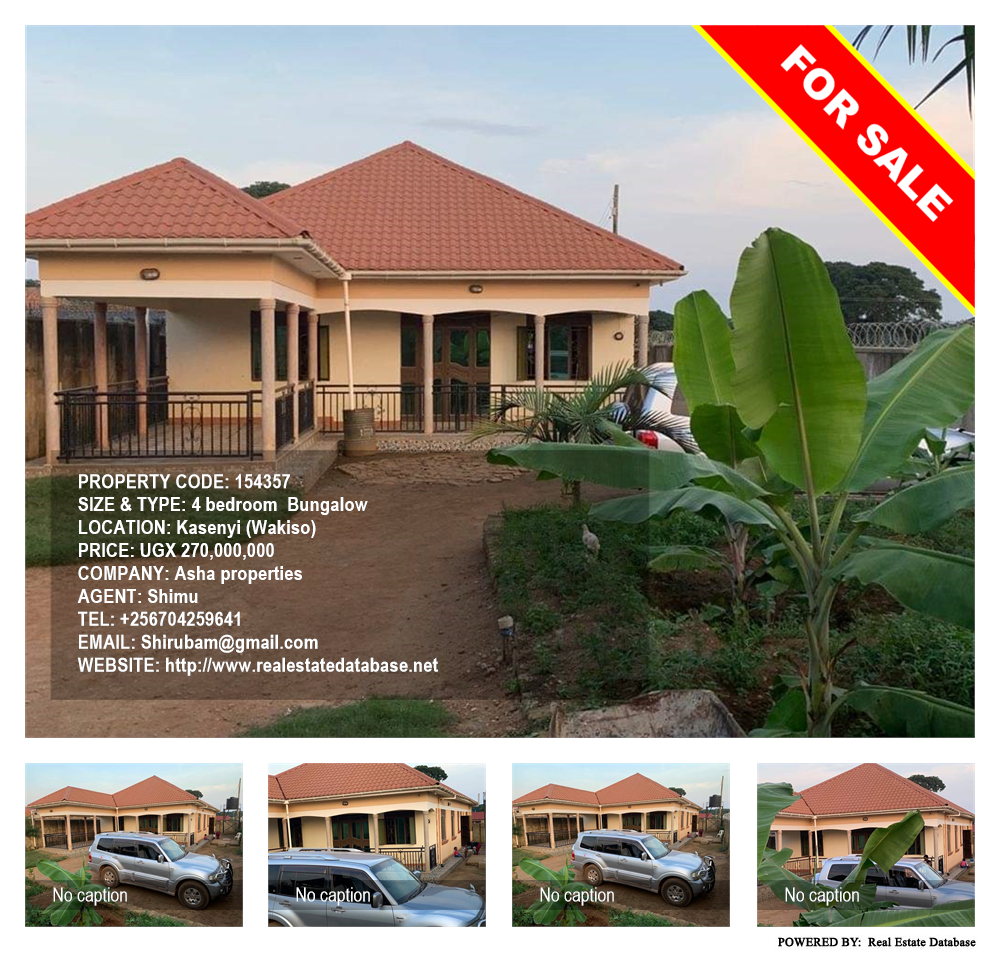 4 bedroom Bungalow  for sale in Kasenyi Wakiso Uganda, code: 154357