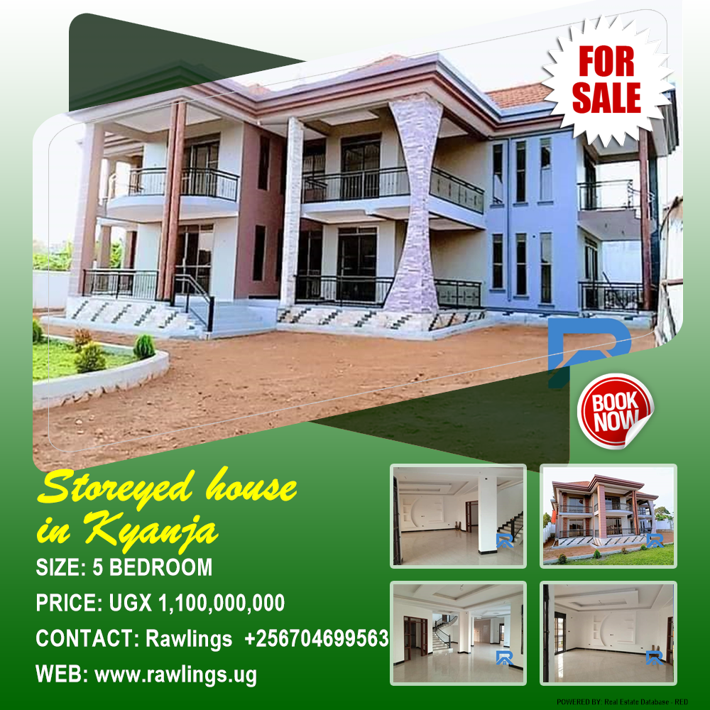 5 bedroom Storeyed house  for sale in Kyanja Kampala Uganda, code: 154359