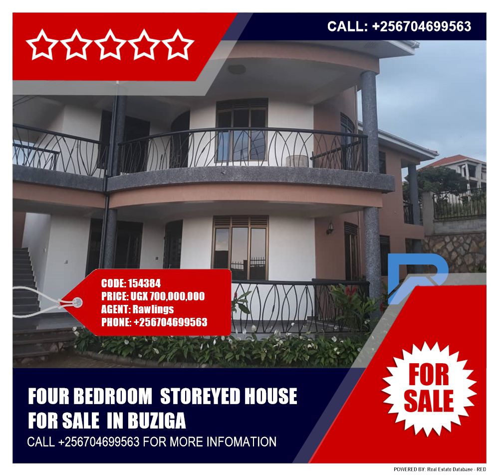 4 bedroom Storeyed house  for sale in Buziga Kampala Uganda, code: 154384