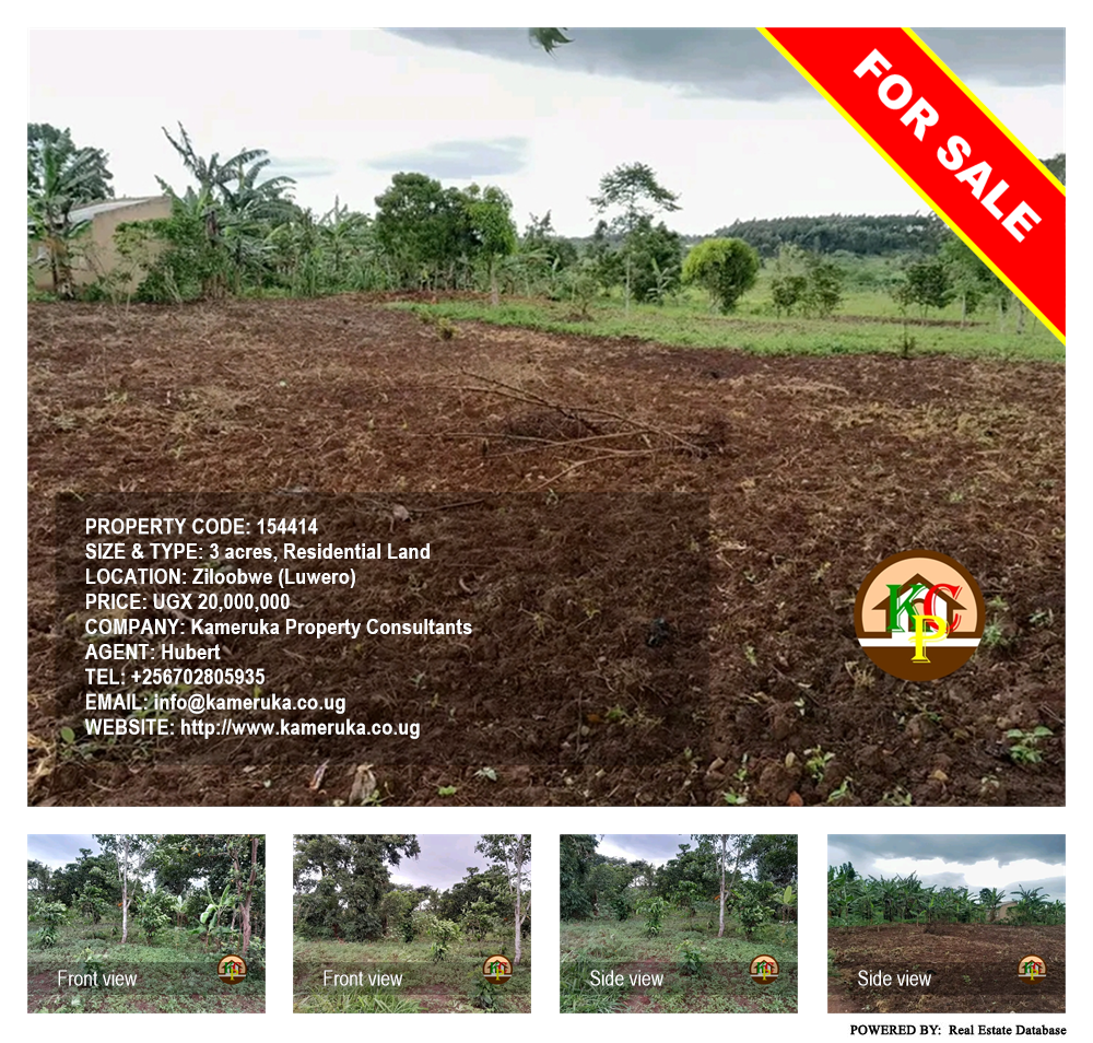 Residential Land  for sale in Ziloobwe Luweero Uganda, code: 154414