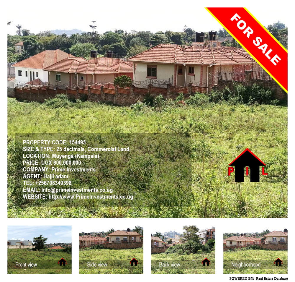 Commercial Land  for sale in Muyenga Kampala Uganda, code: 154493