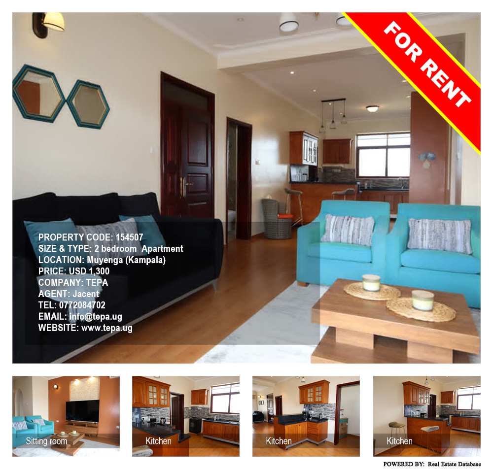 2 bedroom Apartment  for rent in Muyenga Kampala Uganda, code: 154507