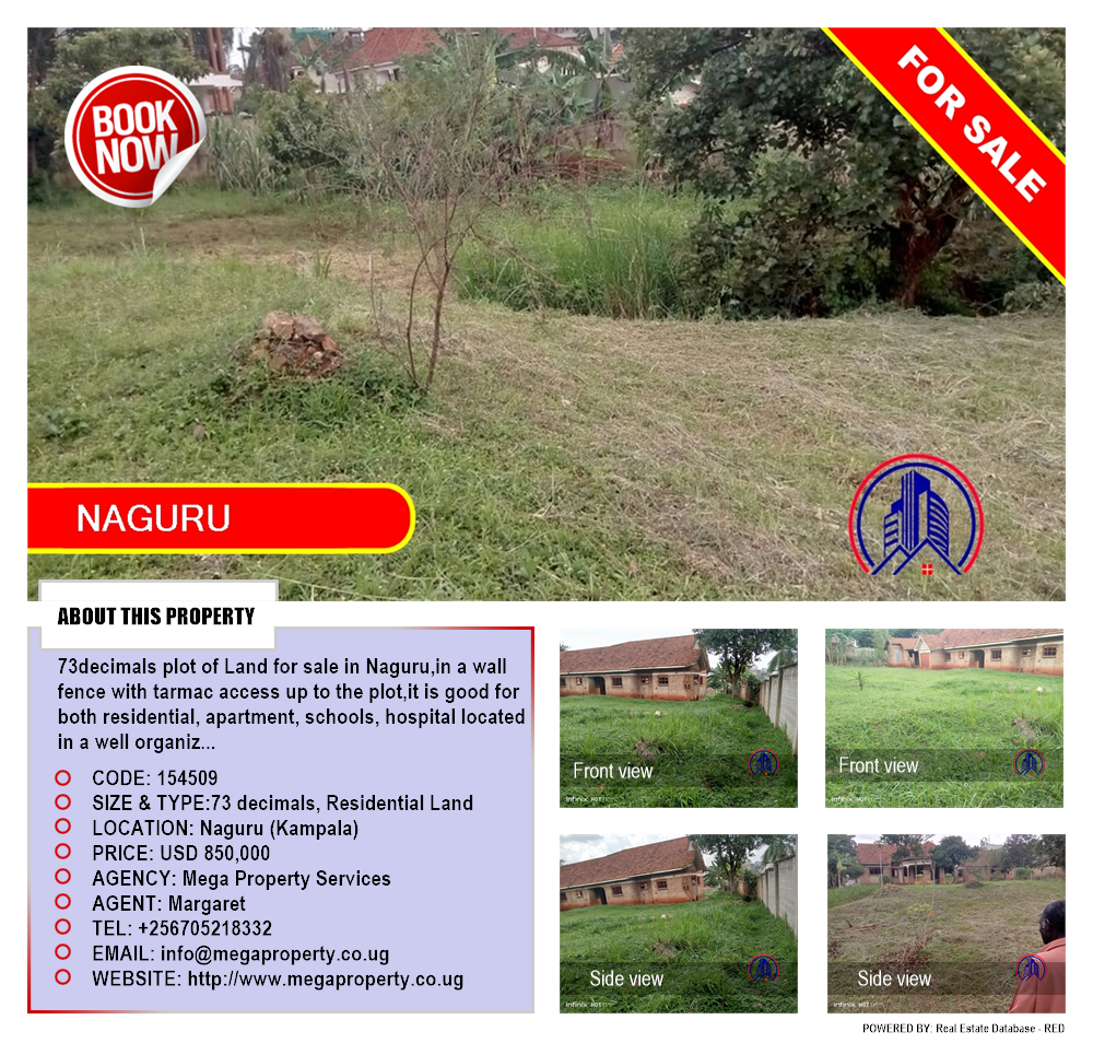 Residential Land  for sale in Naguru Kampala Uganda, code: 154509