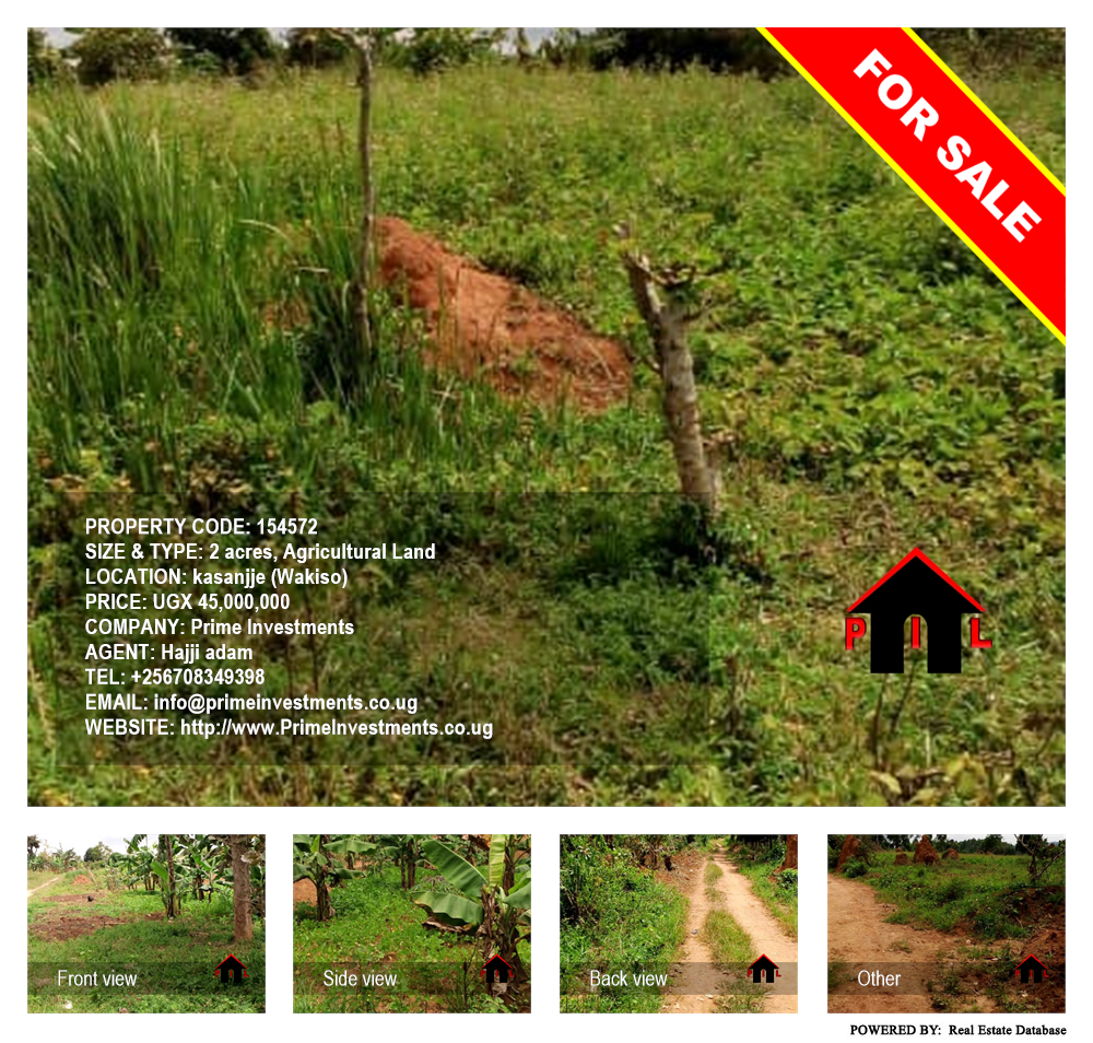 Agricultural Land  for sale in Kasanjje Wakiso Uganda, code: 154572