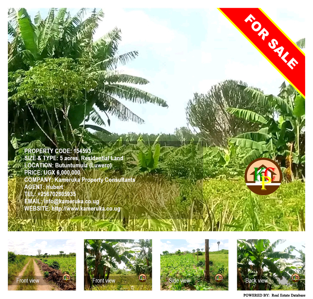 Residential Land  for sale in Butuntumula Luweero Uganda, code: 154593