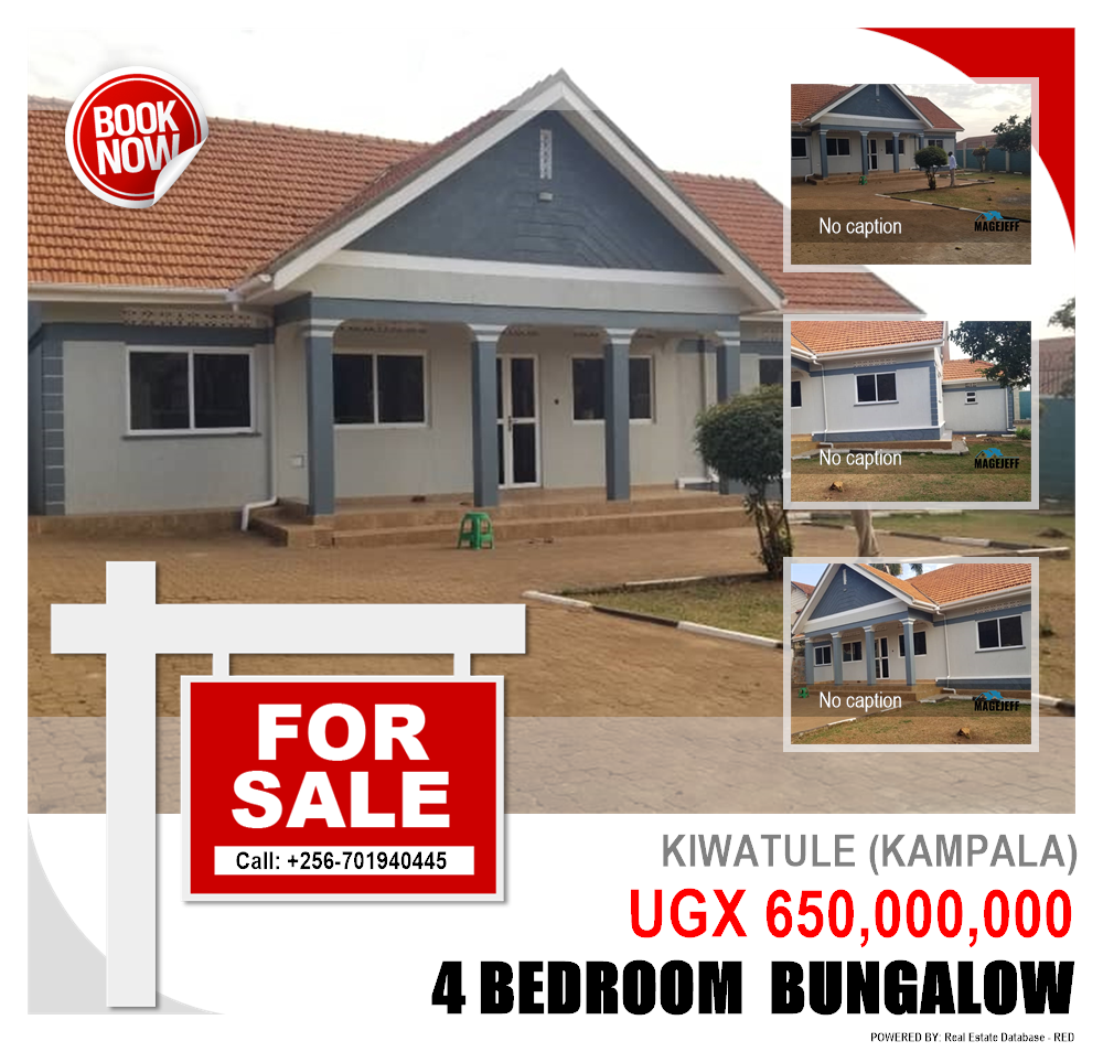 4 bedroom Bungalow  for sale in Kiwaatule Kampala Uganda, code: 154610