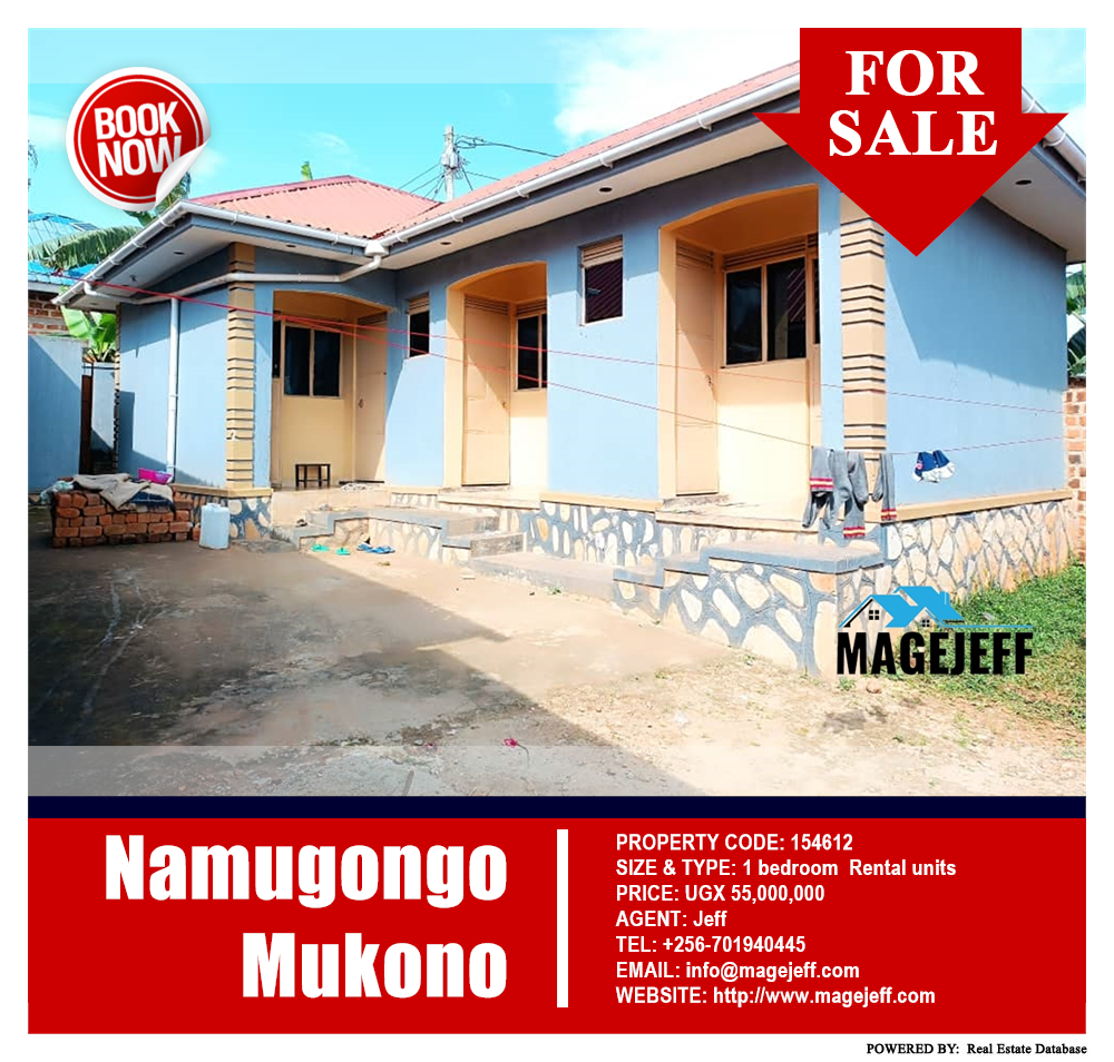 1 bedroom Rental units  for sale in Namugongo Mukono Uganda, code: 154612