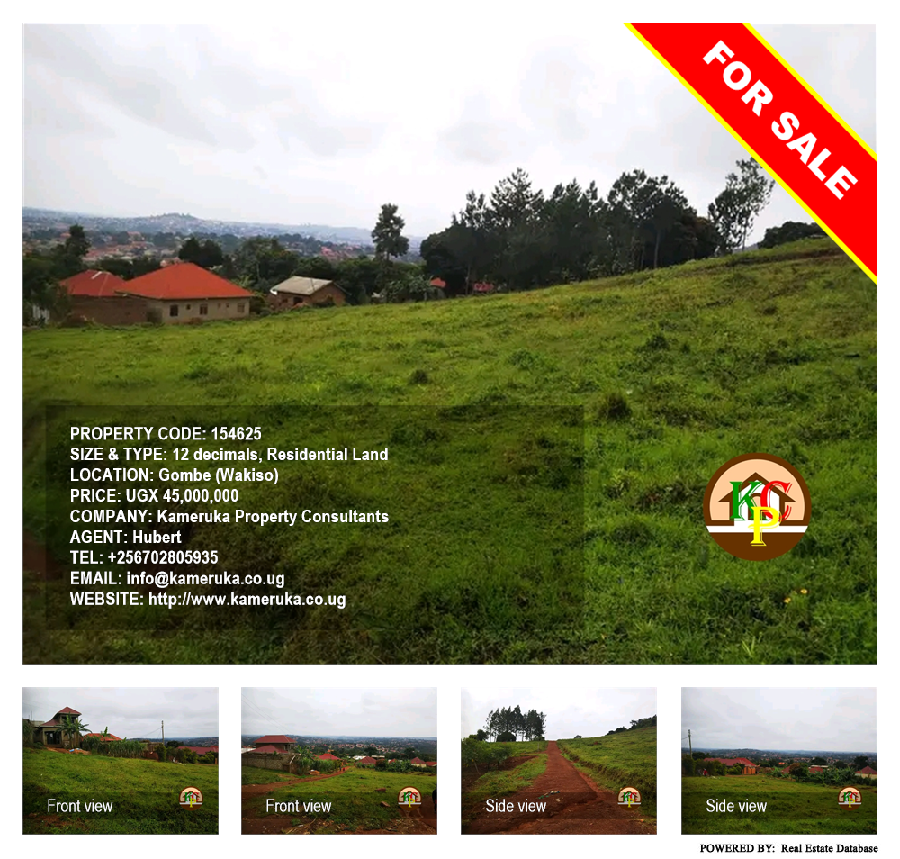 Residential Land  for sale in Gombe Wakiso Uganda, code: 154625