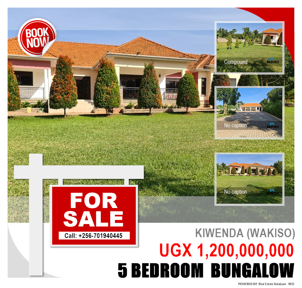 5 bedroom Bungalow  for sale in Kiwenda Wakiso Uganda, code: 154637