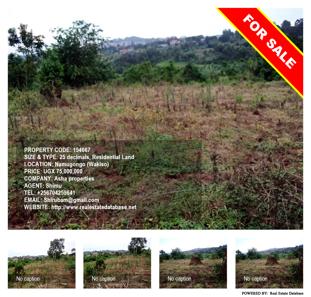 Residential Land  for sale in Namugongo Wakiso Uganda, code: 154667