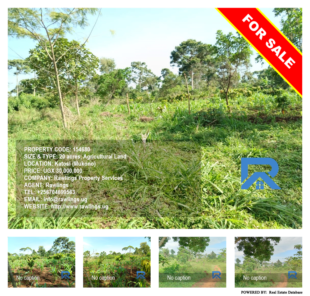 Agricultural Land  for sale in Katosi Mukono Uganda, code: 154680