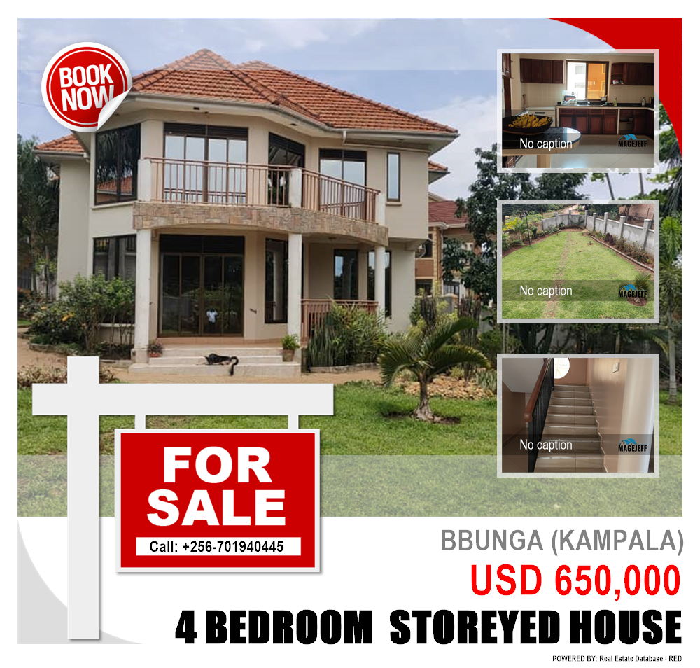 4 bedroom Storeyed house  for sale in Bbunga Kampala Uganda, code: 154692