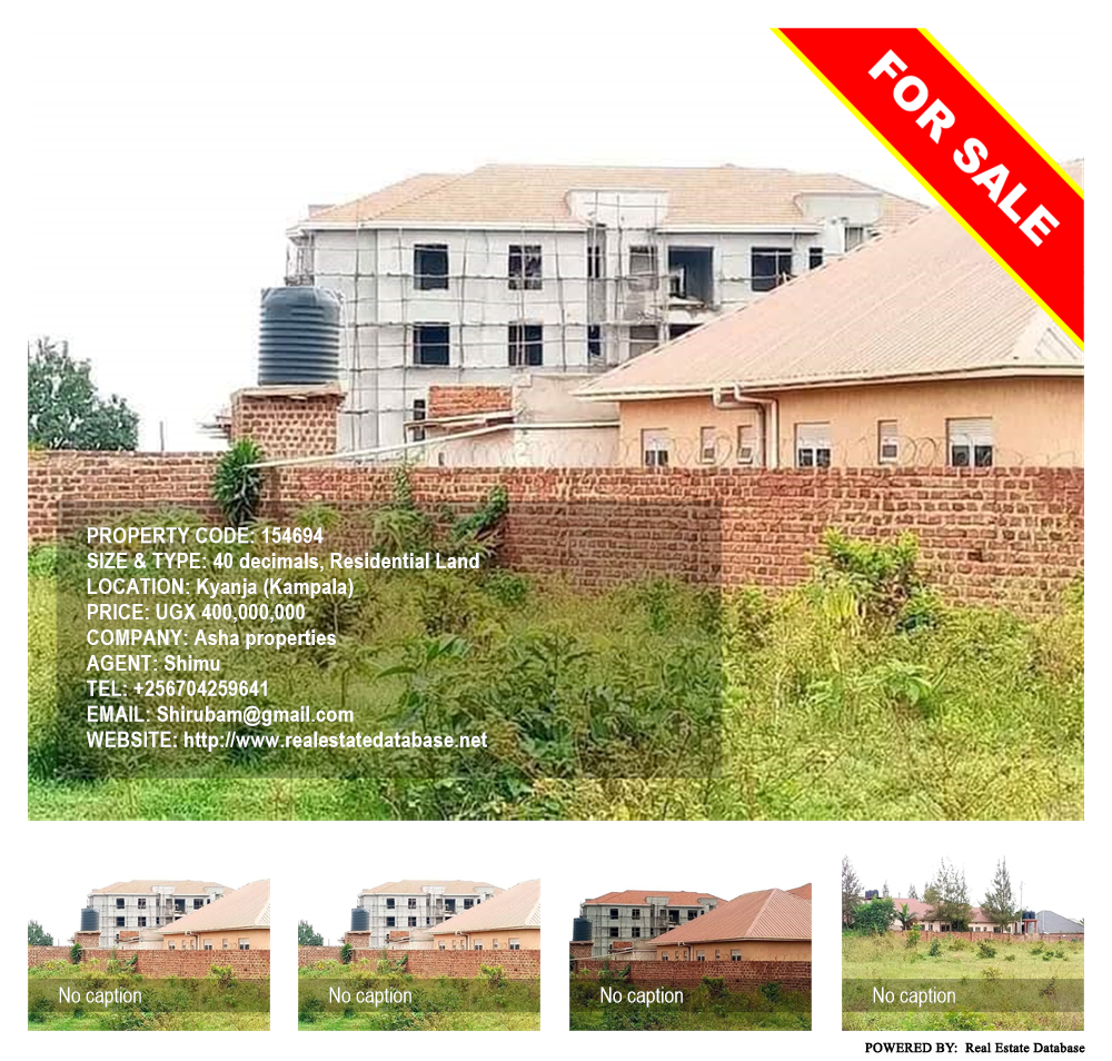 Residential Land  for sale in Kyanja Kampala Uganda, code: 154694