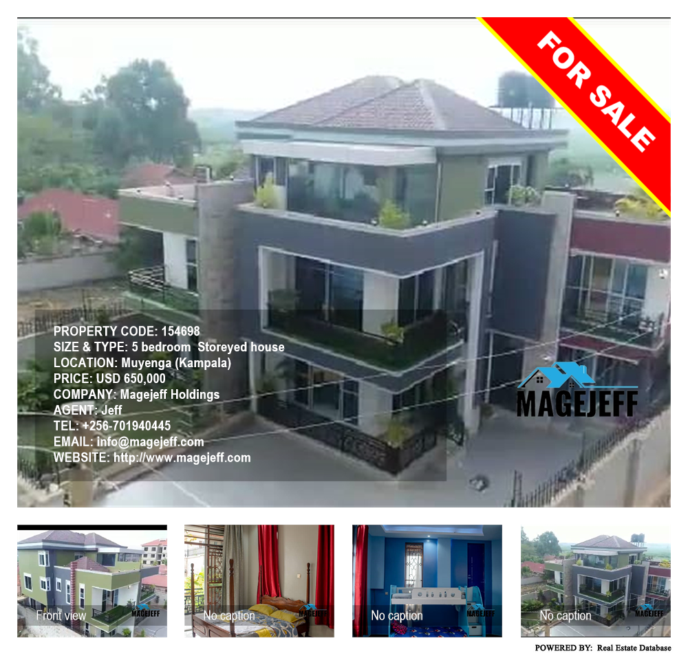 5 bedroom Storeyed house  for sale in Muyenga Kampala Uganda, code: 154698