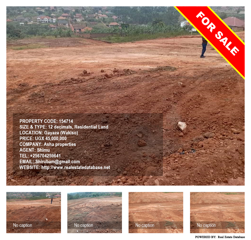 Residential Land  for sale in Gayaza Wakiso Uganda, code: 154714