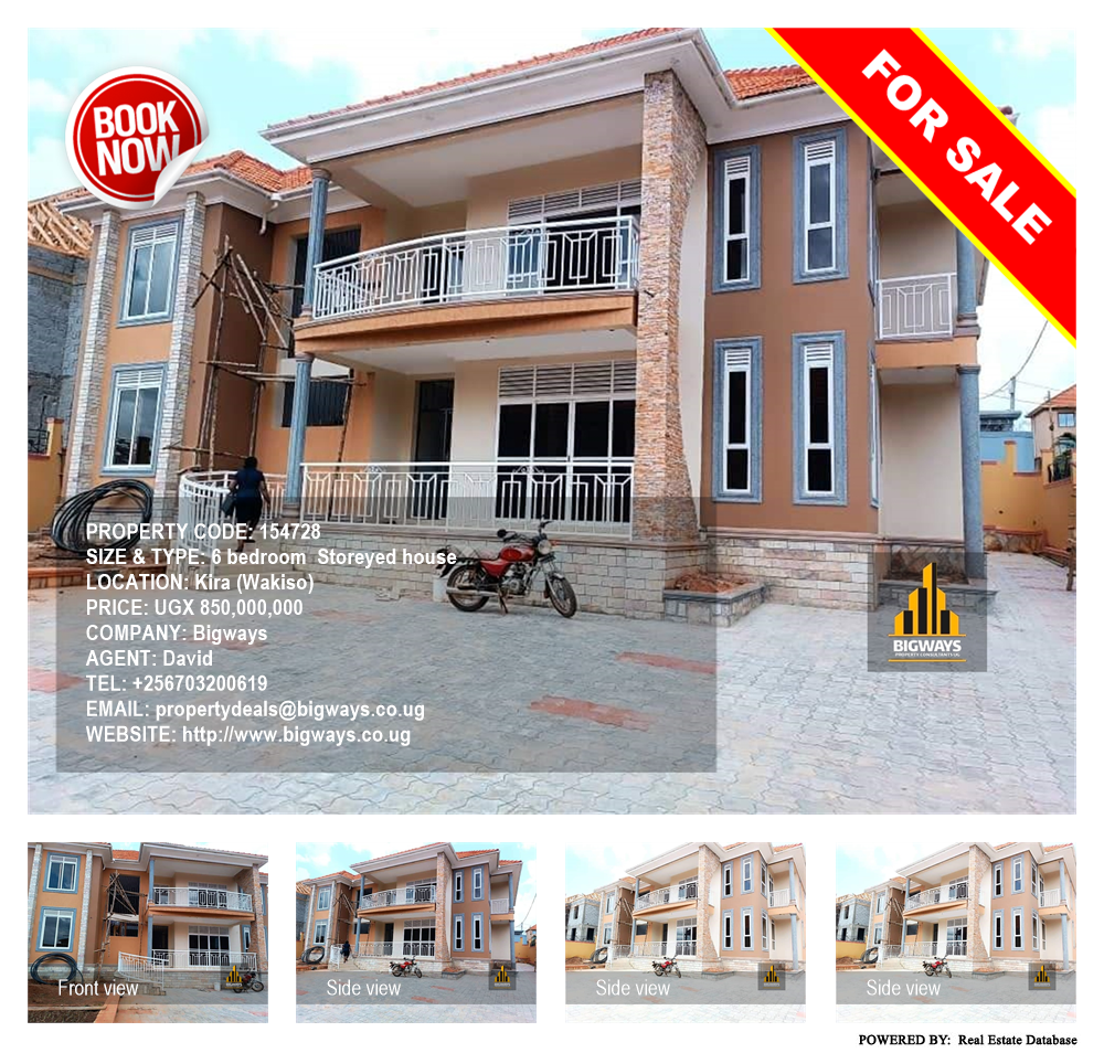 6 bedroom Storeyed house  for sale in Kira Wakiso Uganda, code: 154728