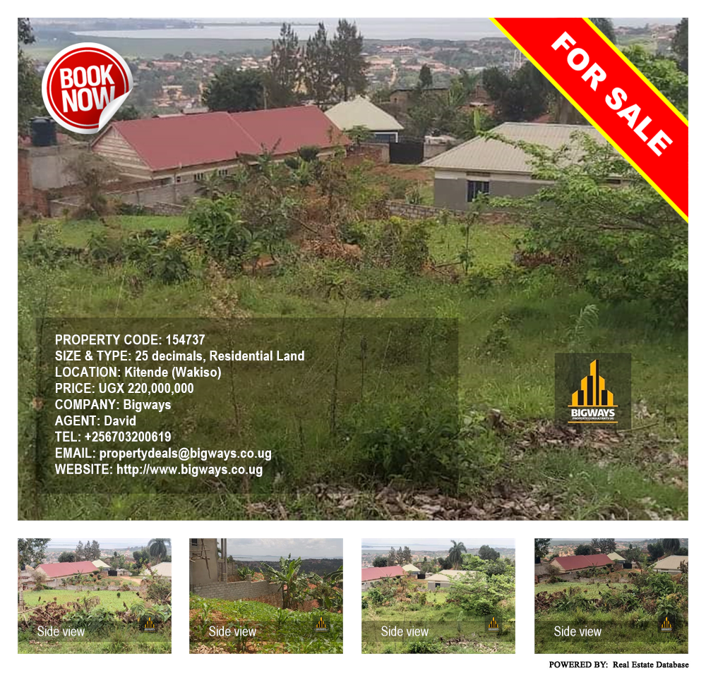 Residential Land  for sale in Kitende Wakiso Uganda, code: 154737