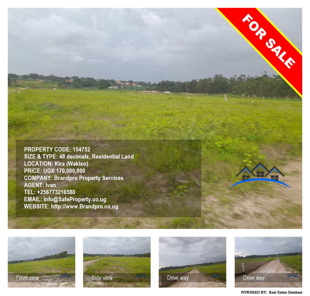 Residential Land  for sale in Kira Wakiso Uganda, code: 154752
